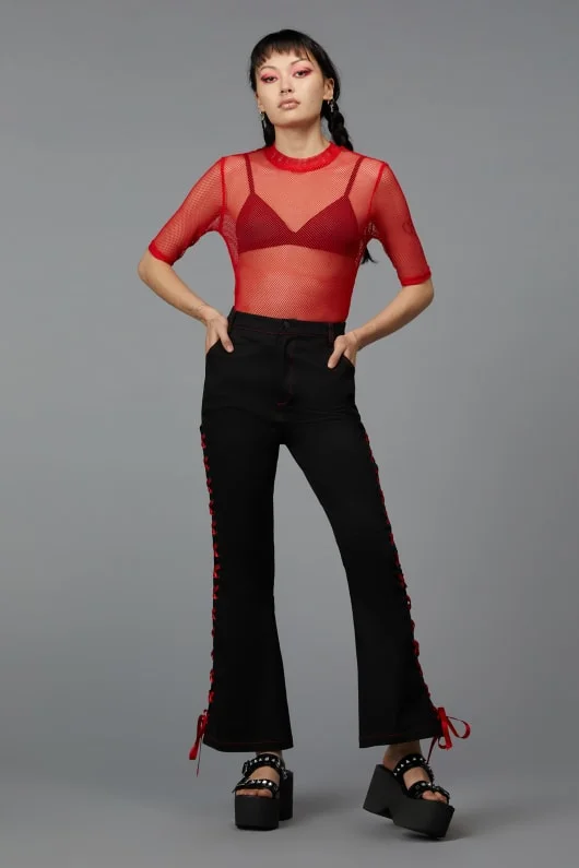 Unmissable Offer Laced Ribbon Pant