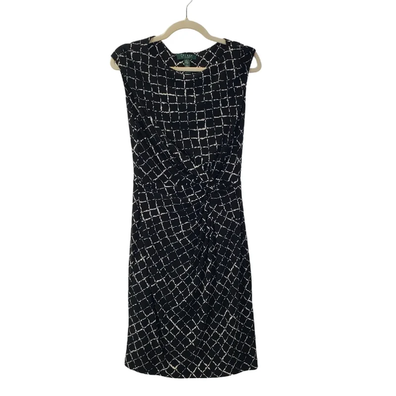 Final Markdown Lauren Ralph Lauren Side Twist Graphic Print Dress Size 12