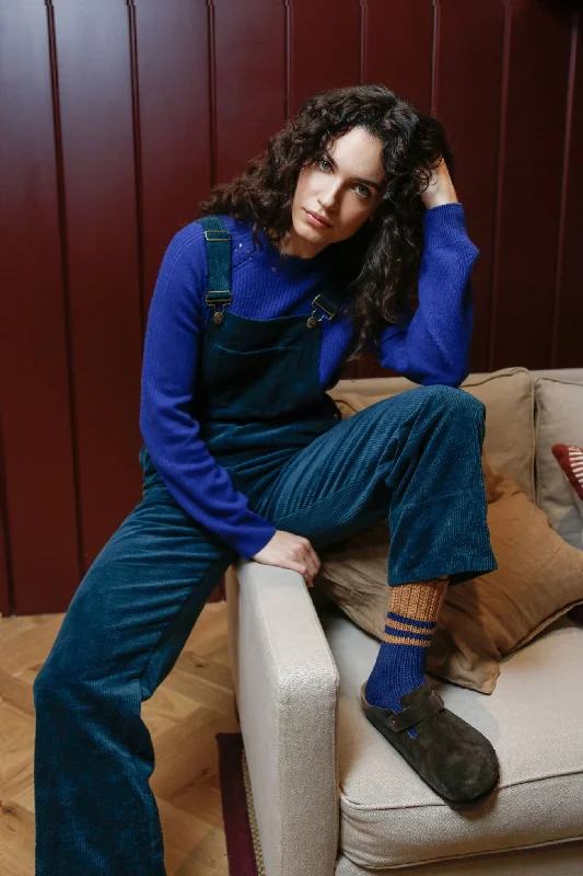 Sale Event LENI Organic Cotton Corduroy Dungaree - Marine Green