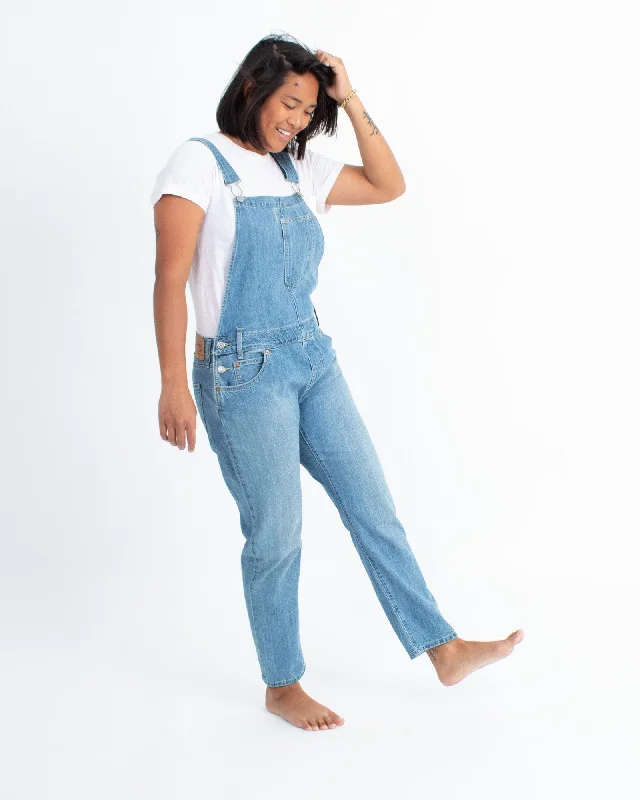 Unbeatable Prices Light Wash Denim Overalls