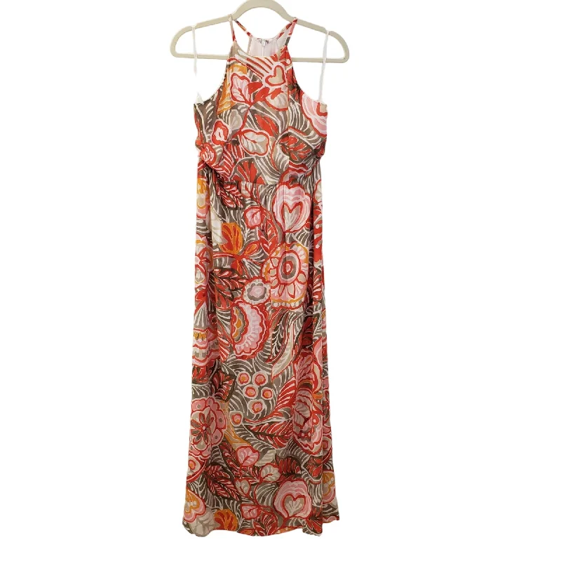 Deal Alert Loft Floral Halter Style Maxi Dress Size 2