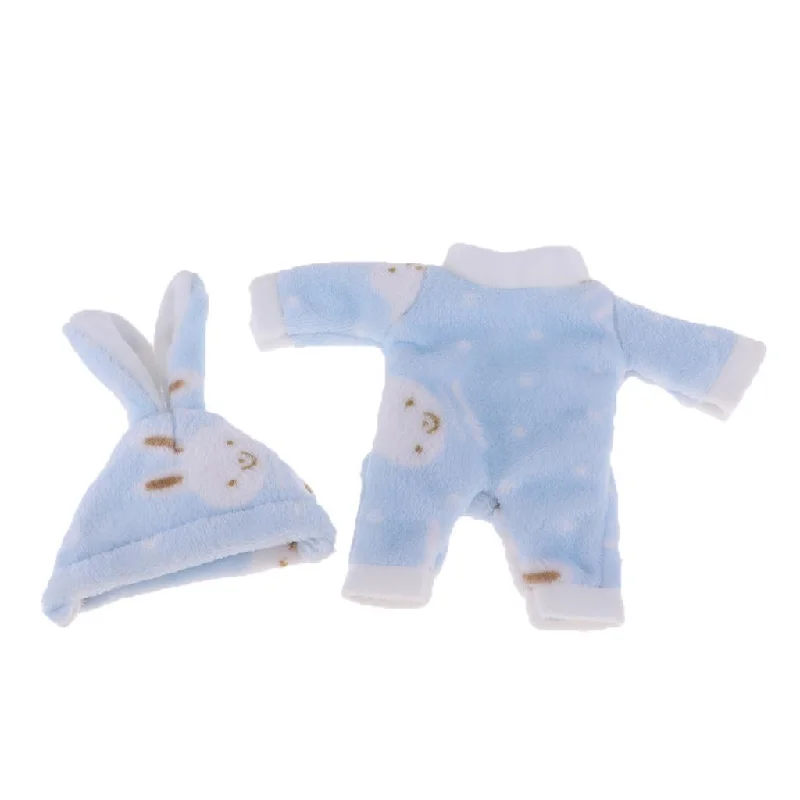Take Advantage Maxbell Lovely Plush Jumpsuit Hat Suit for 25cm Mellchan Baby Doll Accessories Blue Take Advantage Maxbell Lovely Plush Jumpsuit Hat Suit for 25cm Mellchan Baby Doll Accessories Blue