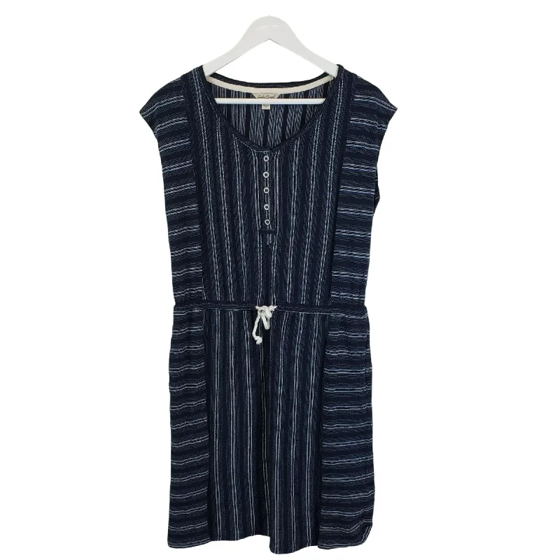 Special Savings Lucky Brand Striped Casual Cap Sleeve Dress Size Small
