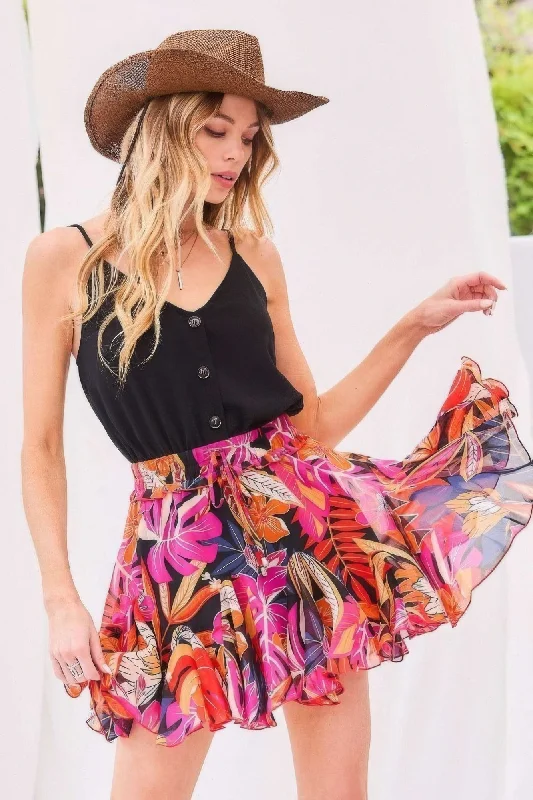 New Markdowns V-neck Adjustable Shoulder Strap Waist Elastic Contrast Solid Ruffle Floral Print Romper New Markdowns V-neck Adjustable Shoulder Strap Waist Elastic Contrast Solid Ruffle Floral Print Romper