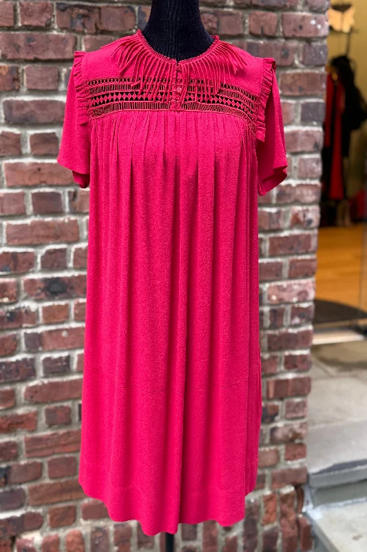 Act Now MAJE SS Dress with Fringes on the Collar / S-1