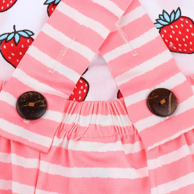 Discount Deals Baby Girls Straberry Sling Romper Cotton Jumpsuit Sleeveless 100cm Pink Discount Deals Baby Girls Straberry Sling Romper Cotton Jumpsuit Sleeveless 100cm Pink