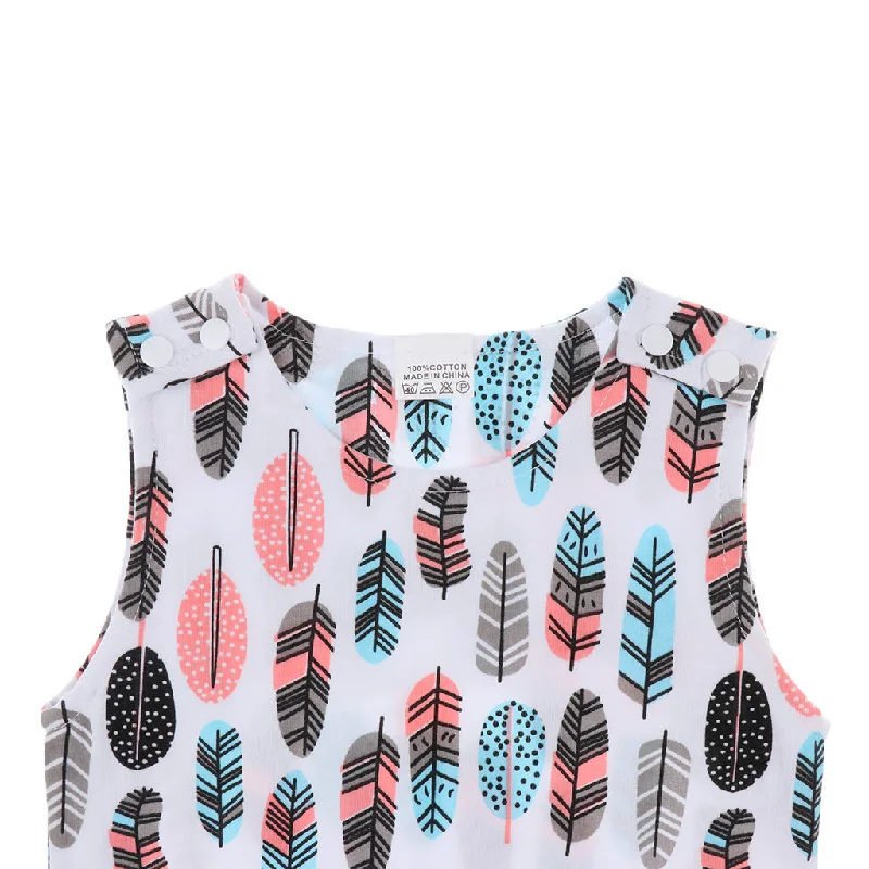Crazy Deals Baby Girls Straberry Sling Romper Cotton Jumpsuit Sleeveless 90cm Multi-Color Crazy Deals Baby Girls Straberry Sling Romper Cotton Jumpsuit Sleeveless 90cm Multi-Color