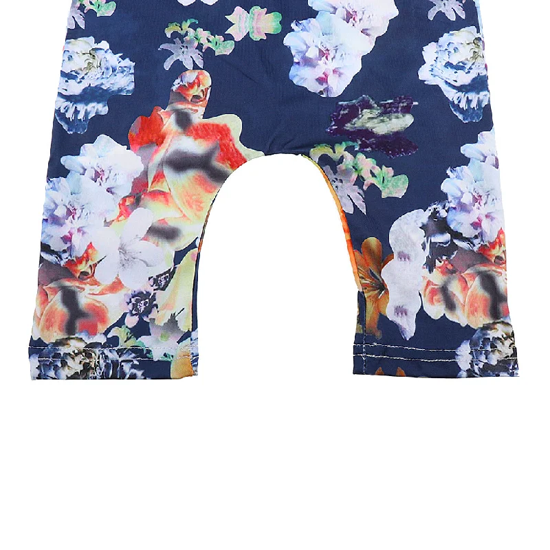 Price Cut Cute Baby Girls Floral Tassel Jumpsuit One-Pieces Sling Romper 70cm