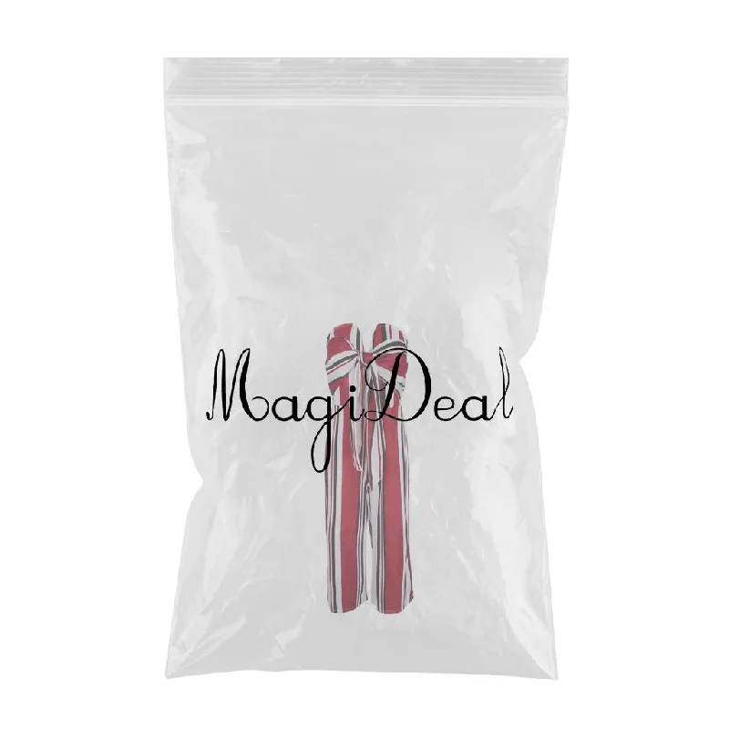 Super Bargain Striped Tie Front Strapless Jumpsuit Long Wide Leg Pants Romper M Red Super Bargain Striped Tie Front Strapless Jumpsuit Long Wide Leg Pants Romper M Red