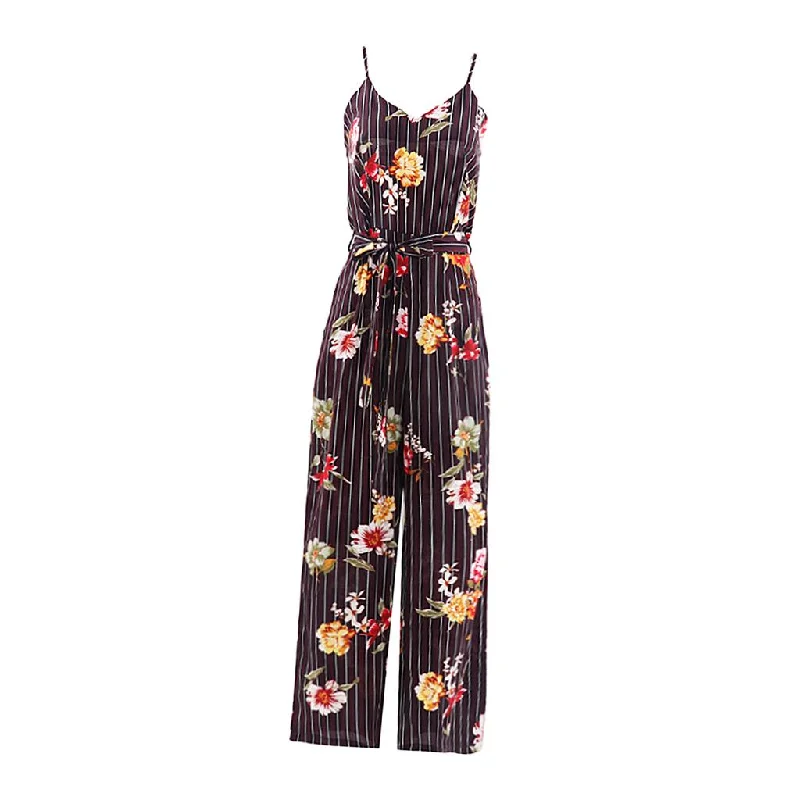 Value Deals Womens Striped Spaghetti Strap Jumpsuit Sleeveless Long Pants Romper 4XL Value Deals Womens Striped Spaghetti Strap Jumpsuit Sleeveless Long Pants Romper 4XL