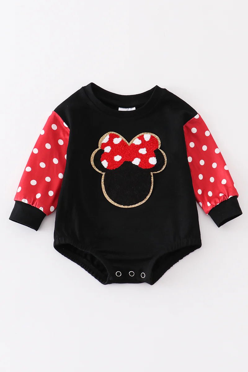 Quick Sale Minnie French Knot Baby Romper