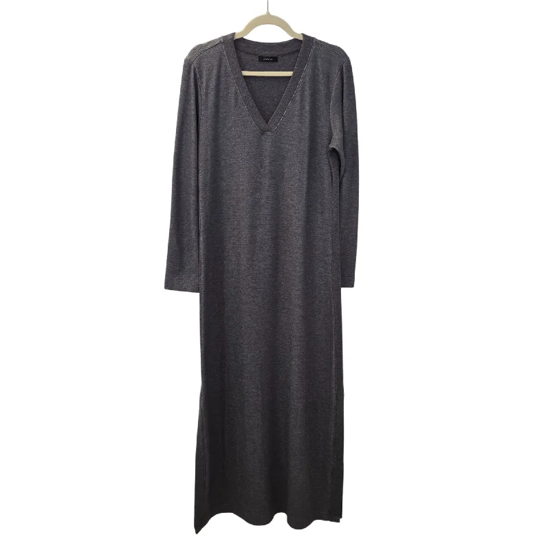 Instant Savings Natori V-Neck Sweatshirt Maxi Sleepwear Dress Size Large