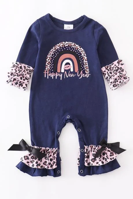 Deep Discounts New Years navy Romper