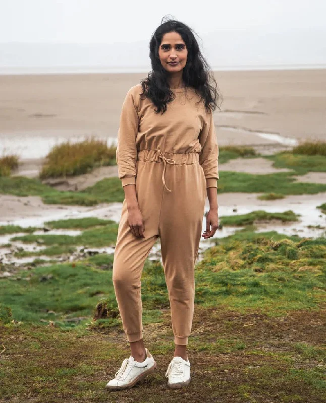 Hurry In Nina Organic Cotton Jumpsuit - Fawn