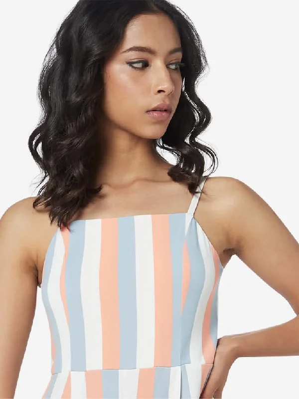 Exclusive Savings Nuon Coral Striped Nalinska Jumpsuit