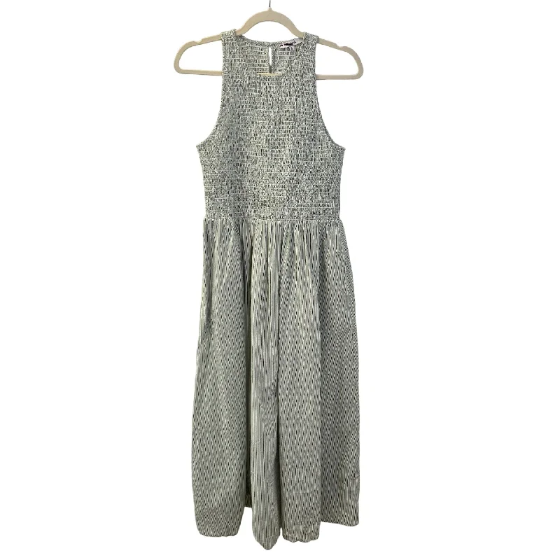 Final Markdown NWOT Madewell Selena Smocked Crinkle Poplin Midi Dress Size Medium