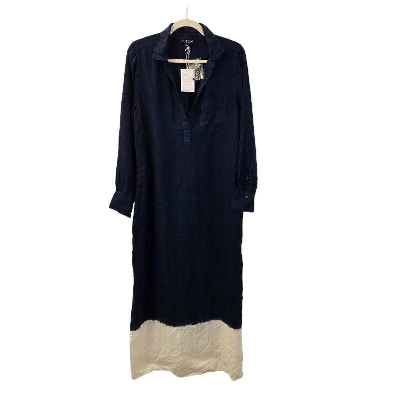 Today's Special NWT J. Crew 100% Linen Pacific Shirt Tie Dye Maxi Dress Size Small