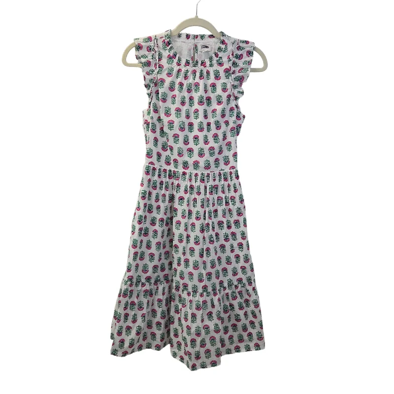 Buy Now NWT J. Crew Factory Floral Sleeveless Ruffle Trim Dress Size 0