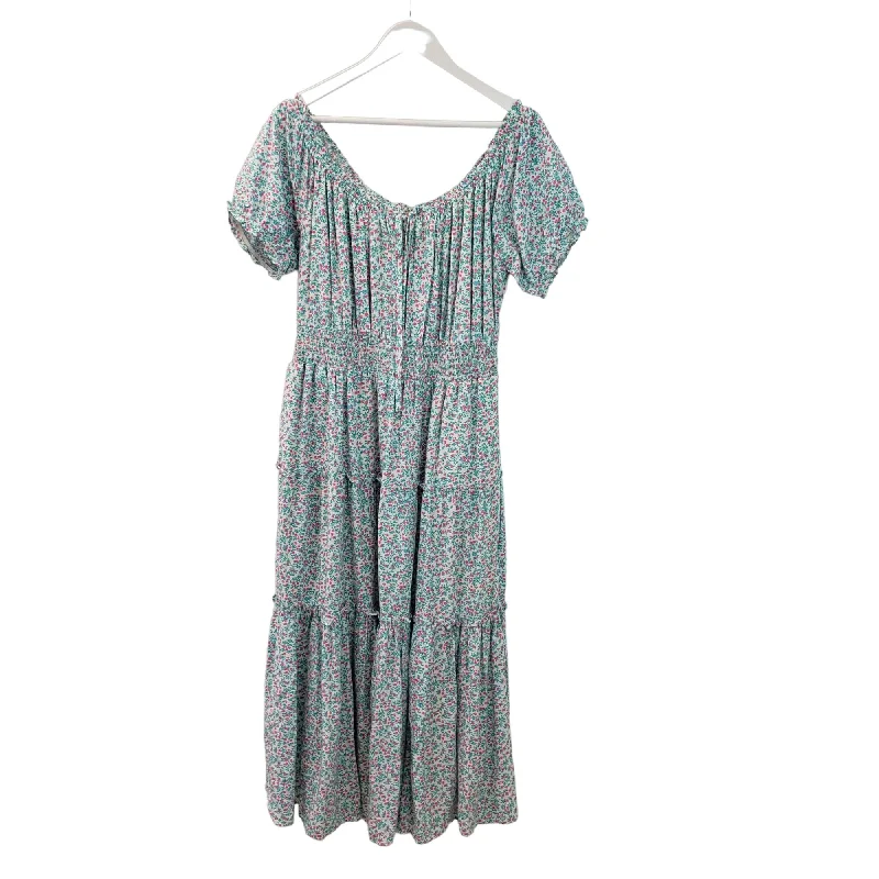 Early Bird Discount NWT J. Crew Floral Tiered Hem Boho Midi Dress Size 10