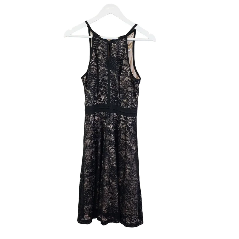 New Deals NWT Kate Kasin Floral Lace Overlay Fit & Flare Mini Dress Size Small