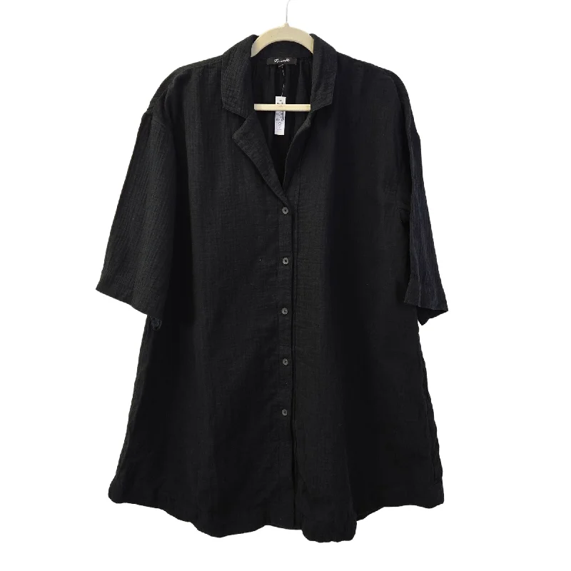 Amazing Deals NWT Madewell Isla Puff Texture Oversized Button Down Mini Dress Size Small