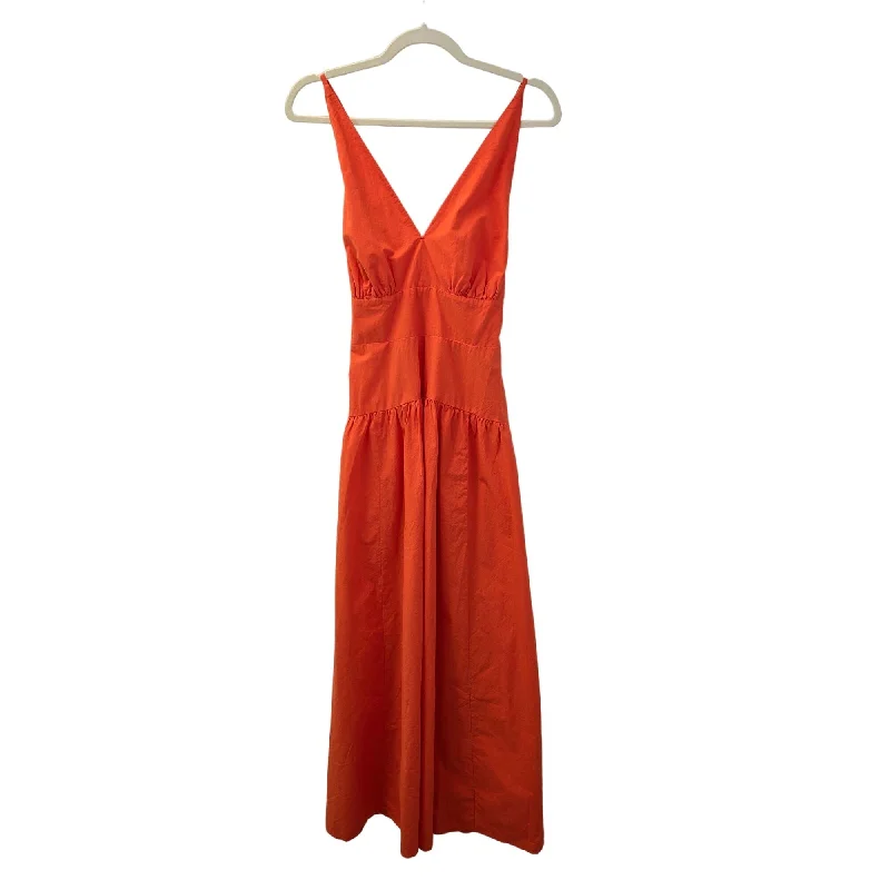 Can't Be Beat NWT Madewell Stefania Poplin Tie Back Midi Dress Size 8