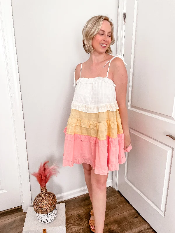 Exclusive Deal Ombre Sunset Dress