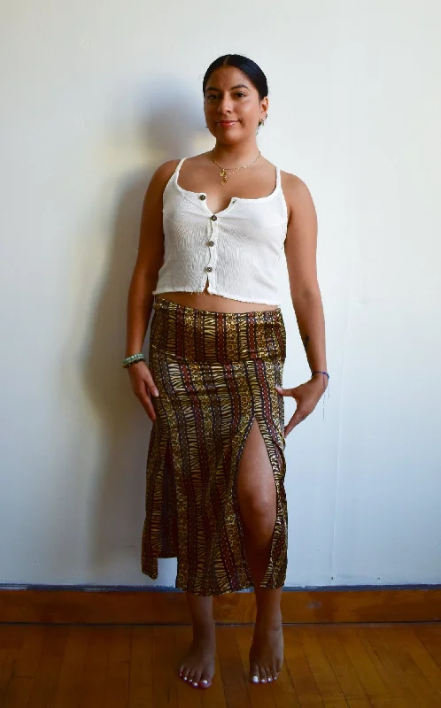 Final Clearance The On the Prowl Midi Skirt