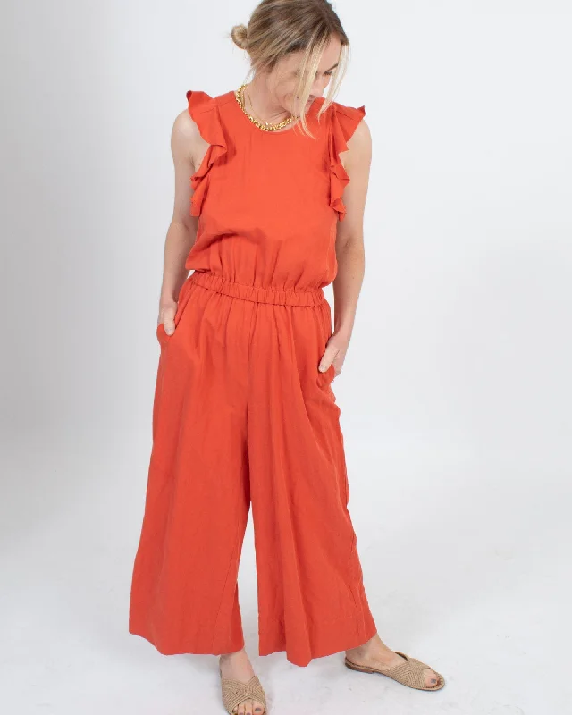 Huge Savings Open Cross-Back Jumpsuit