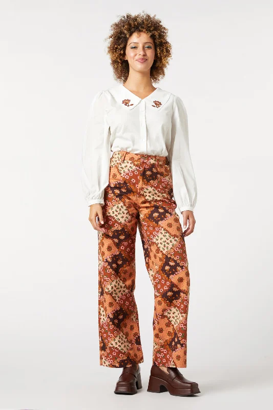 Closeout Patchwork Flower Jean