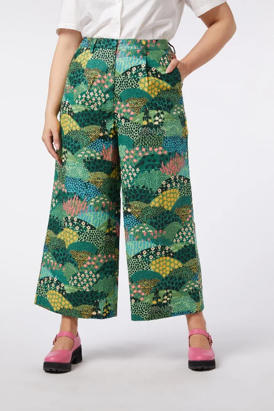 Discount Deals Patchwork Landscape Culotte