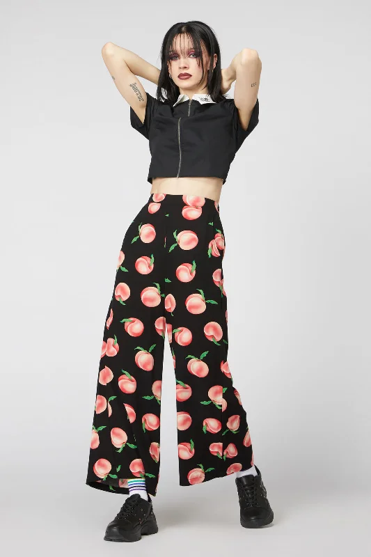 Act Fast Peachy Viscose Flare Pant