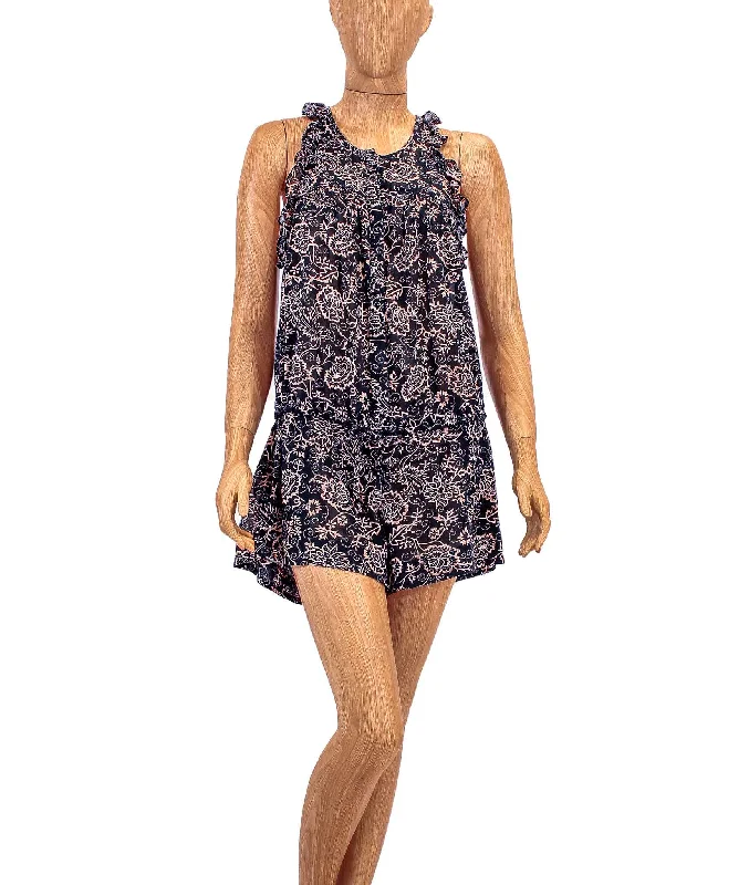 Overstock Printed Racerback Romper