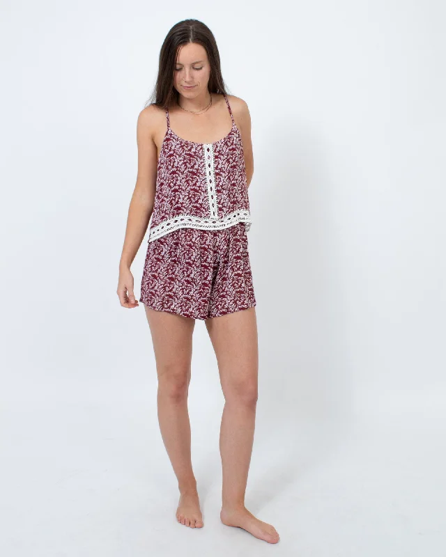 Flash Deals Printed Sleeveless Romper