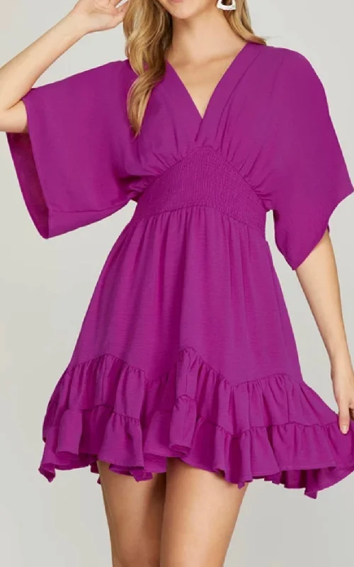 Weekend Deal Rest of You Life Dress in Magenta