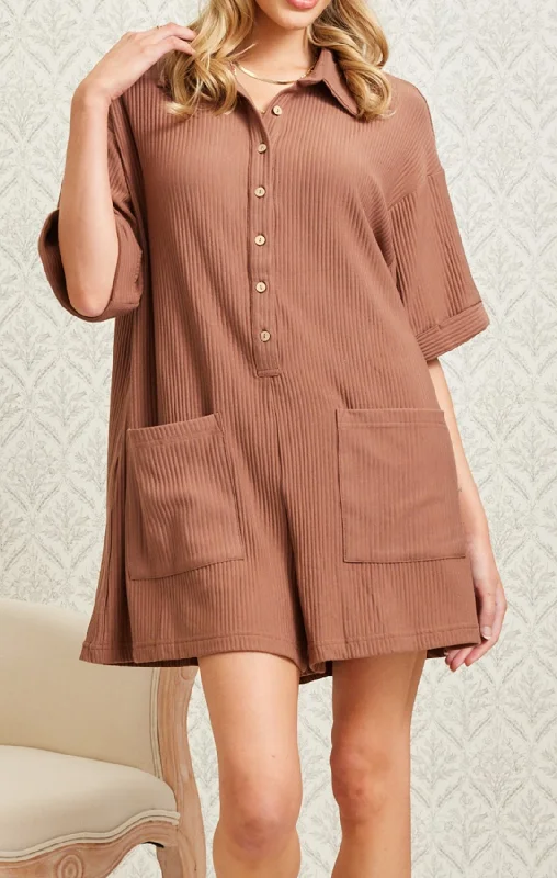 Friends and Family Sale Ribbed Sweater Romper