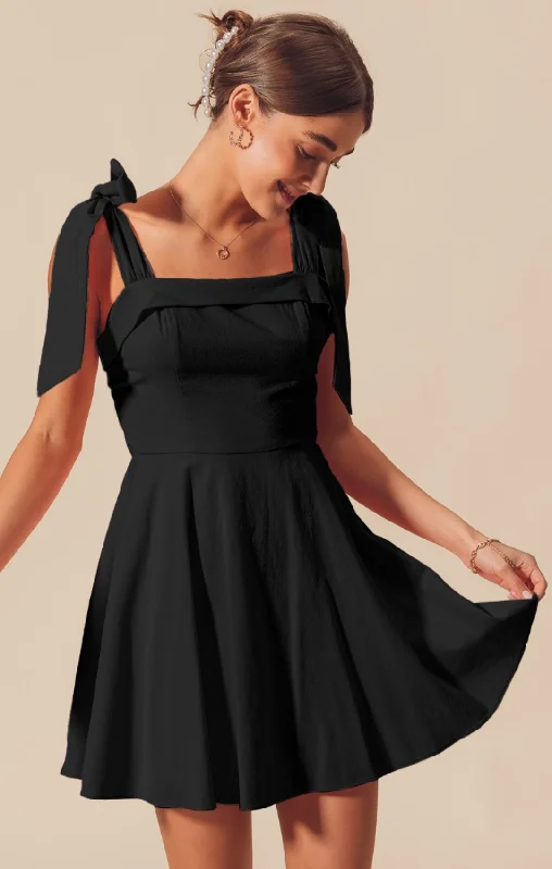 Price Drop Alert Ribbon Tie Dress