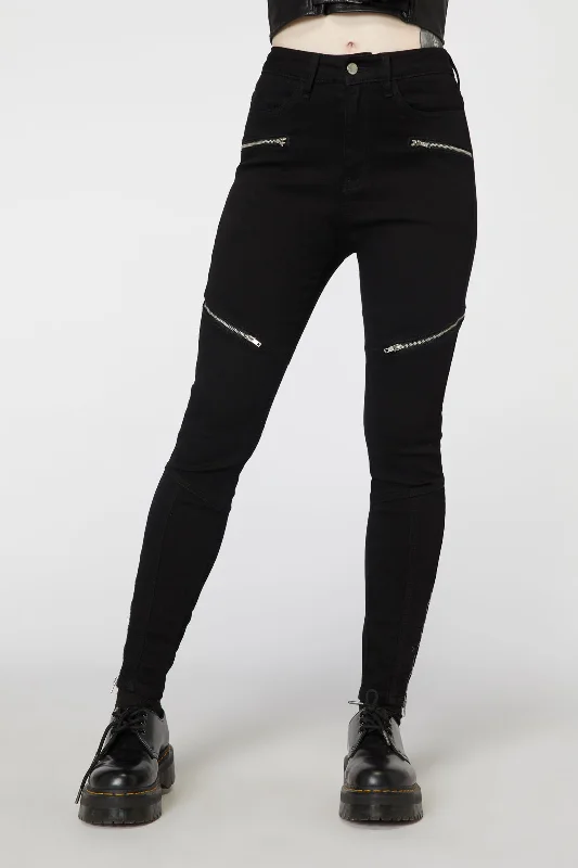 Shop and Save Rock On Denim Biker Jean