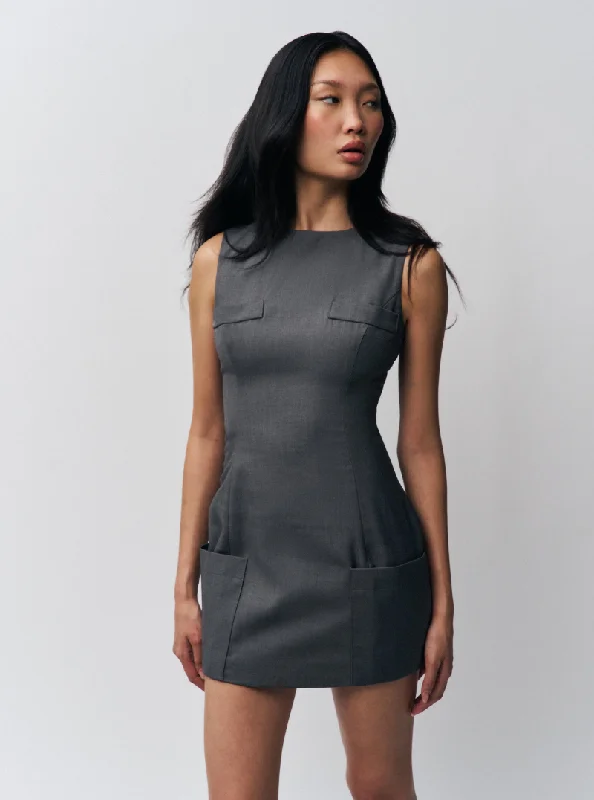 Early Access Rowan Dress in Heather Grey