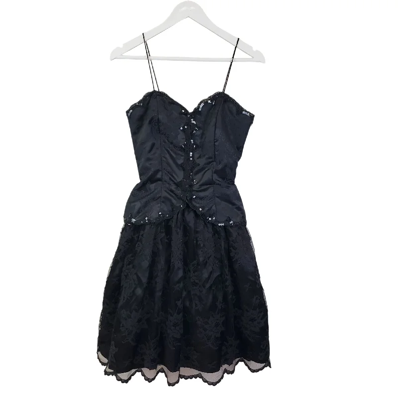 Super Bargain Scott McClintock Floral Satin & Lace Tulle Cocktail Dress Size 4