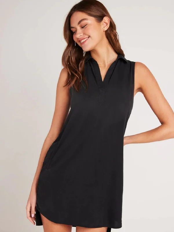 Don’t Miss Out A-Line Sleeveless Dress - Vintage Black