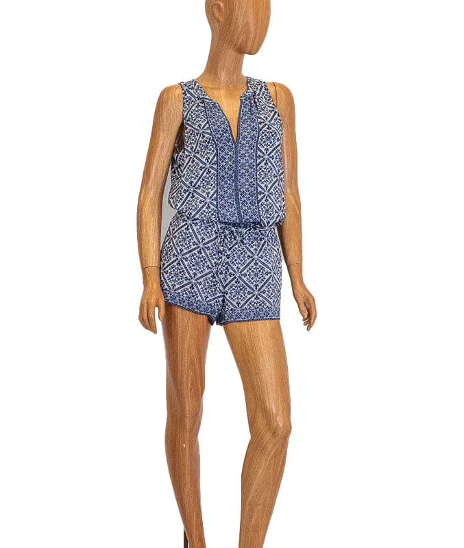 Discount Deals Sleeveless Printed Romper