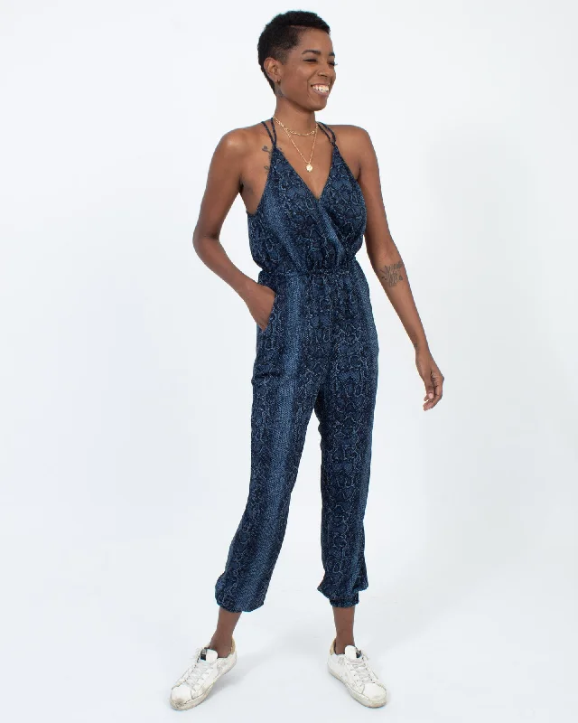 Clearance Items Snake Print Jumpsuit