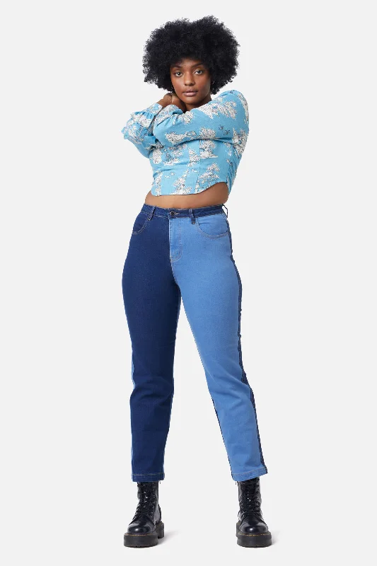 Final Clearance Split Wash Denim Jeans