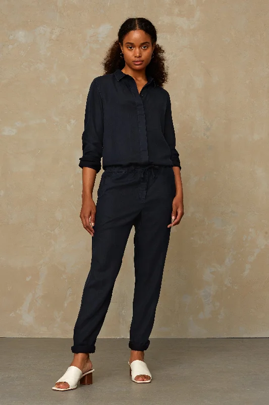 Low Prices Stephanie Jumpsuit Blue Black