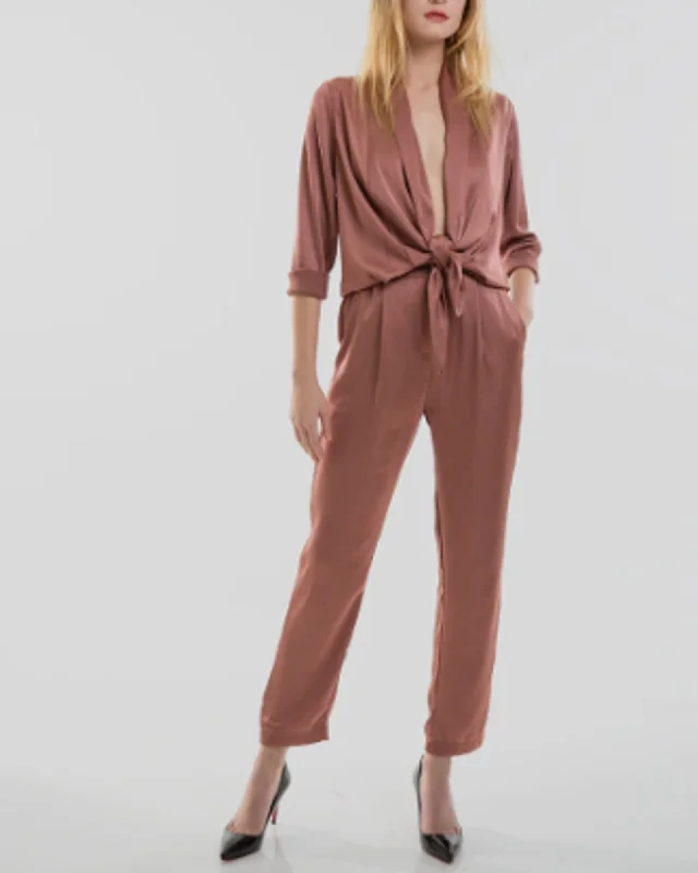 While Supplies Last "Stina" Jumpsuit in "Sienna"