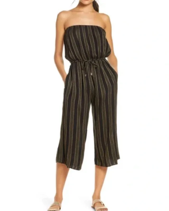 Price Slash Strapless Culotte Jumpsuit