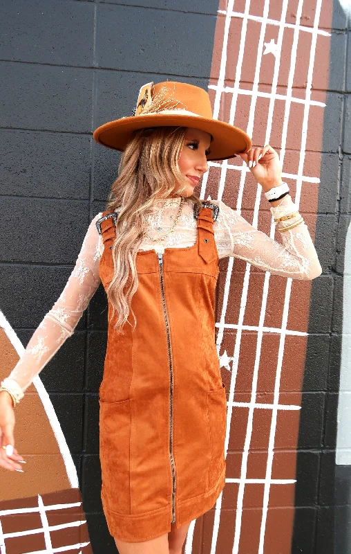 Lowest Price Suede Western Buckle Mini Dress