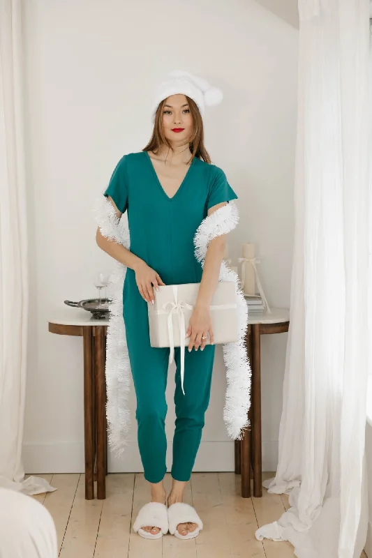 Amazing Deals Sunday Romper in Myrtle Green