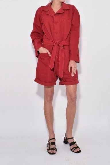 Final Clearance "Sunkissed Red" Romper